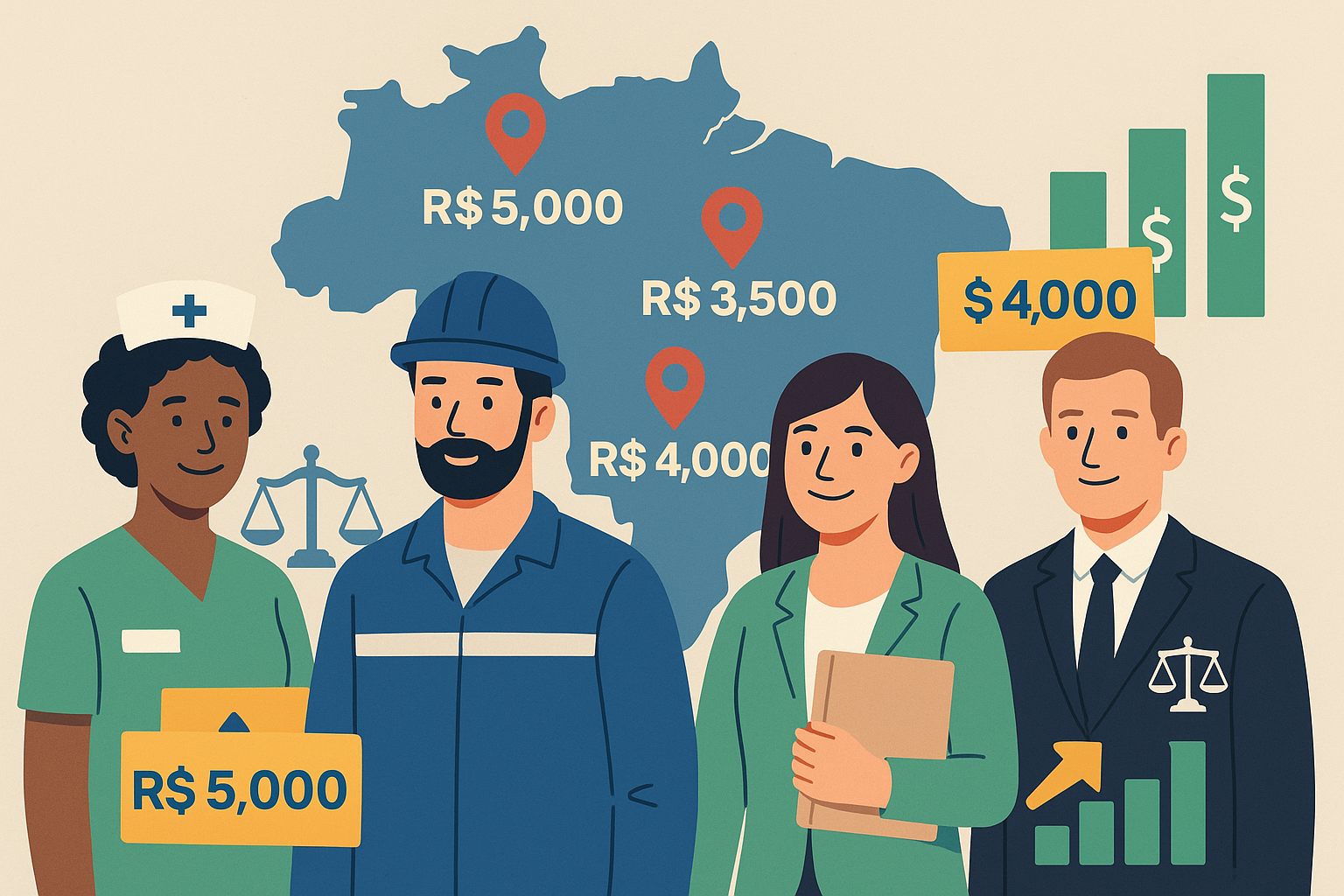 Você Sabia? Piso Salarial Muda de Profissão para Profissão e Também de Região!