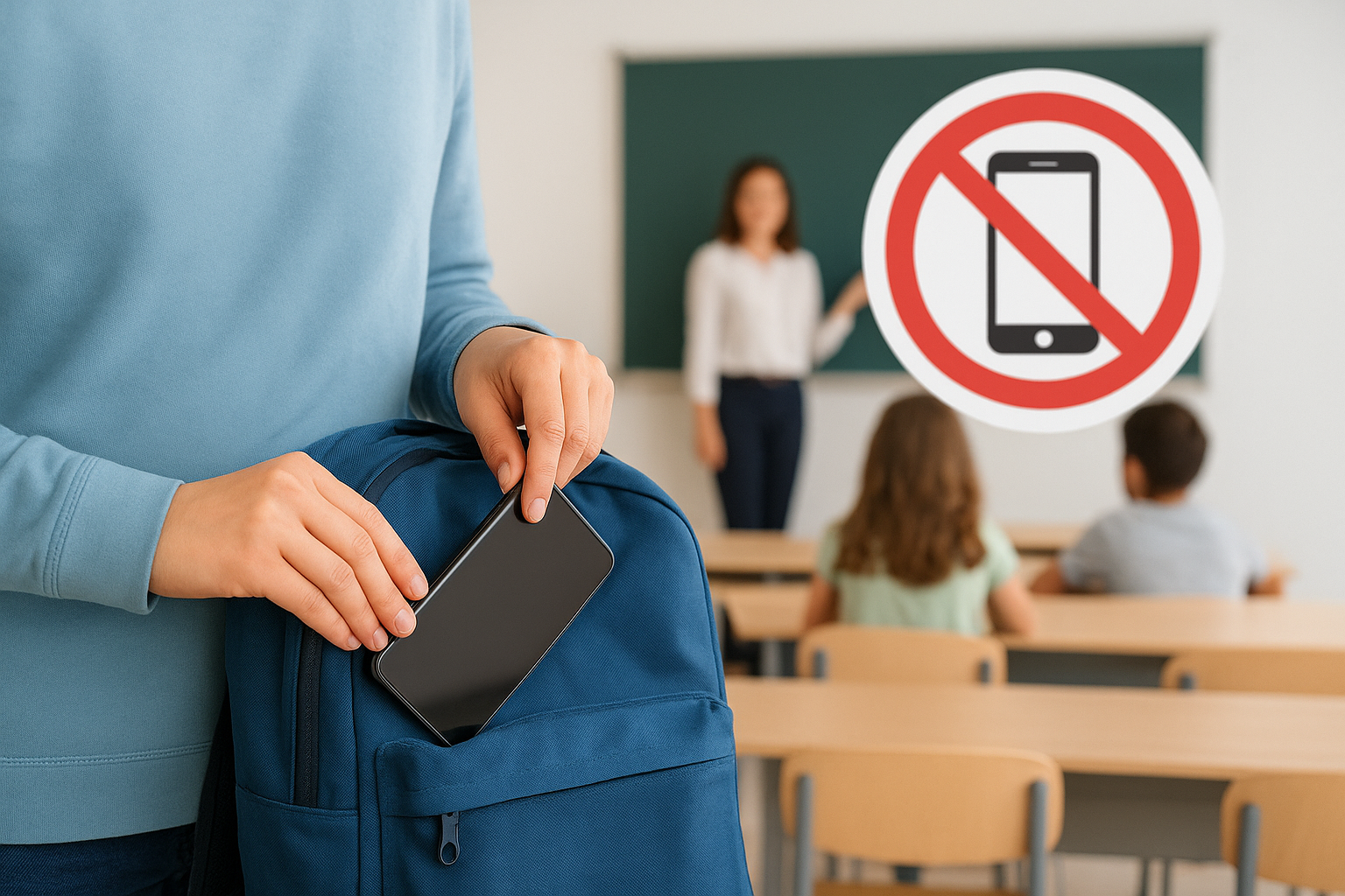 Você Sabia? Agora é Proibido o Uso de Celulares nas Escolas!